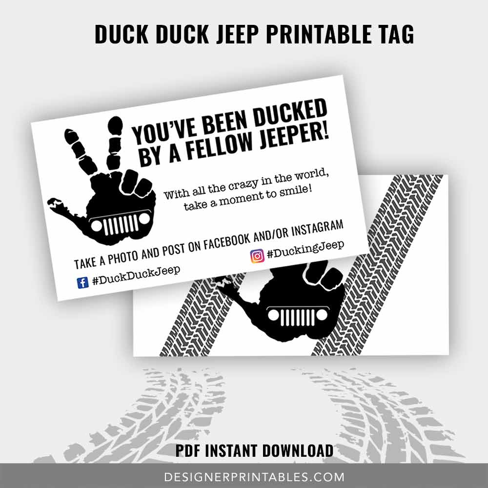duck duck jeep tag, duck duck jeep printable card, jeep printable, jeep tag, jeep duck card, jeep duck tag, jeep wave, jeep wrangler duck, jeep wave duck