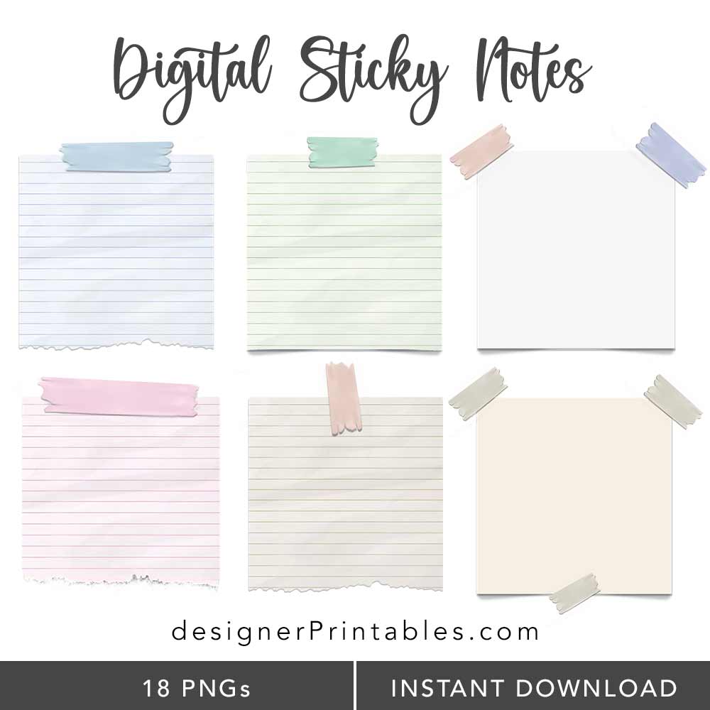 Binder Rings Digital Clip Art Goodnotes Notability Digibujo Planner  Stickers 9 Png Files Instant Download (Instant Download) 