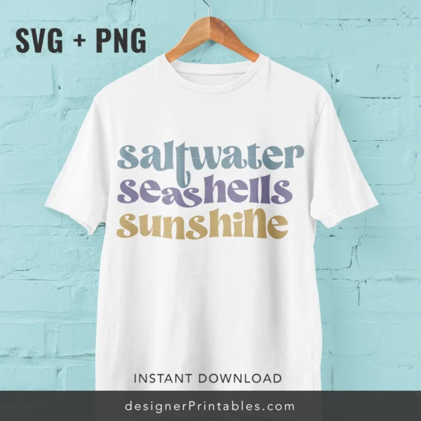 Saltwater Seashells Sunsets SVG PNG