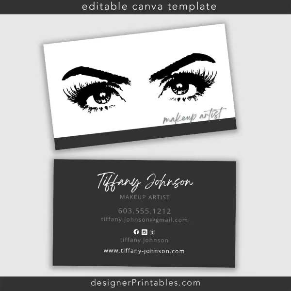 Business Card Template – MUA Lash Artist