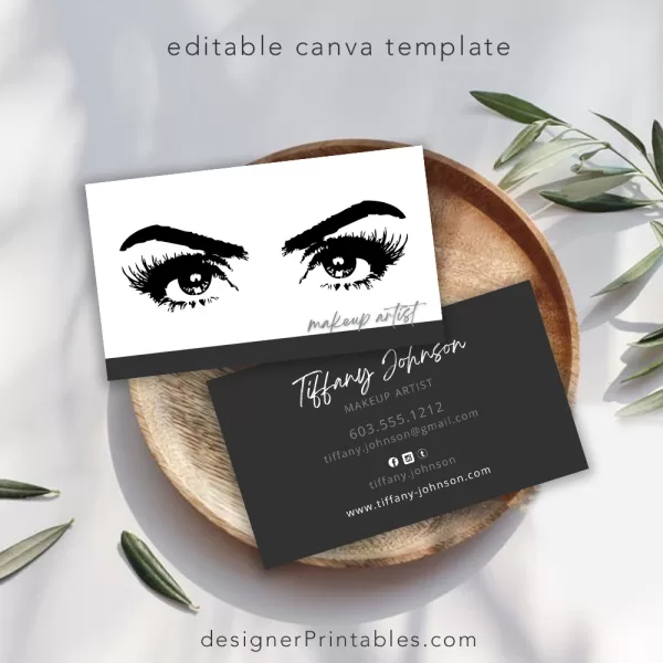 Business Card Template – MUA Lash Artist