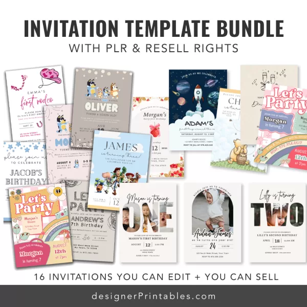 PLR ReSell – Party Invitation Bundle