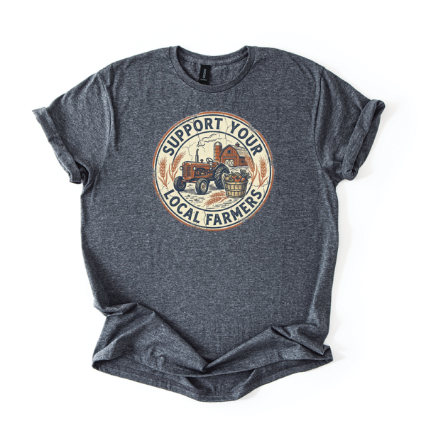 Support Your Local Farmers Vintage Graphic Tee